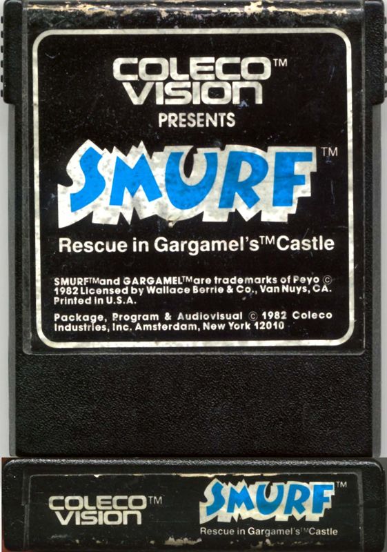 Smurf: Rescue in Gargamel's Castle box art for Colecovision